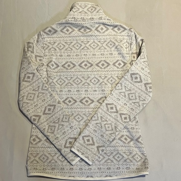 Eddie Bauer Women's Geometric Print Fleece Zip Up Jacket Size S - Picture 2 of 7